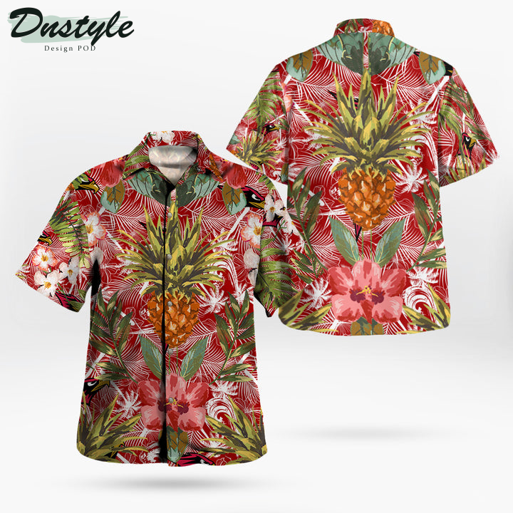 Seattle Redhawks Pineapple Tropical Hawaiian Shirt