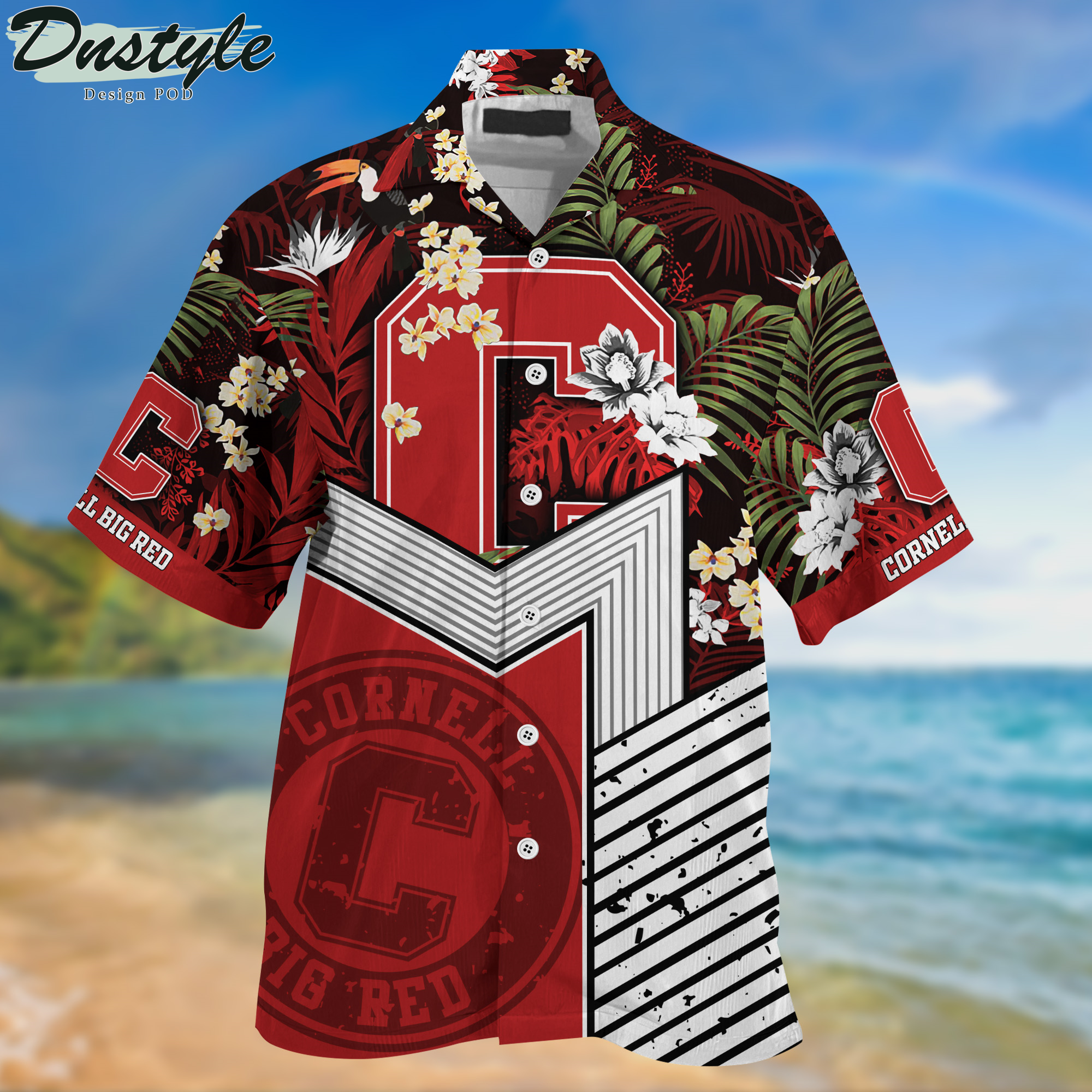 Cornell Big Red Hawaii Shirt And Shorts New Collection