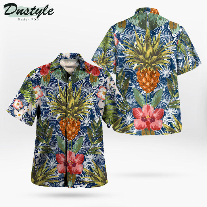 Byu Cougars Pineapple Tropical Hawaiian Shirt