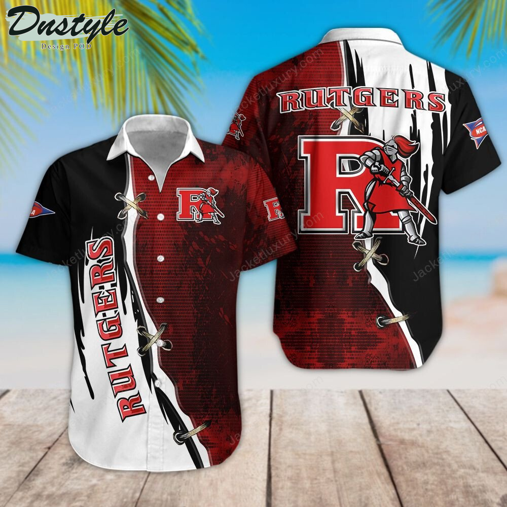 Rutgers Scarlet Knights Football Hawaiian Shirt