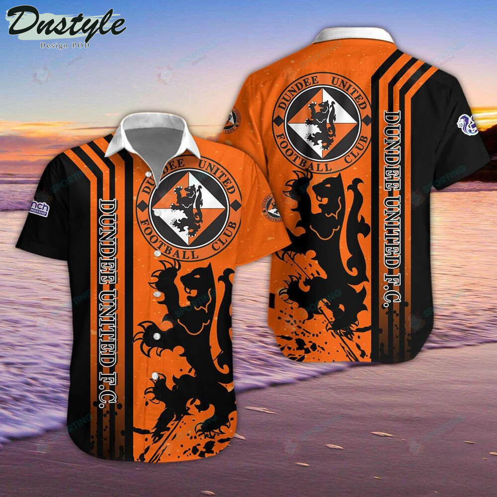Dundee United F.C Orange Hawaiian Shirt