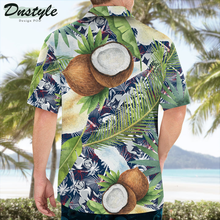Samford Bulldogs Coconut Tropical Hawaiian Shirt