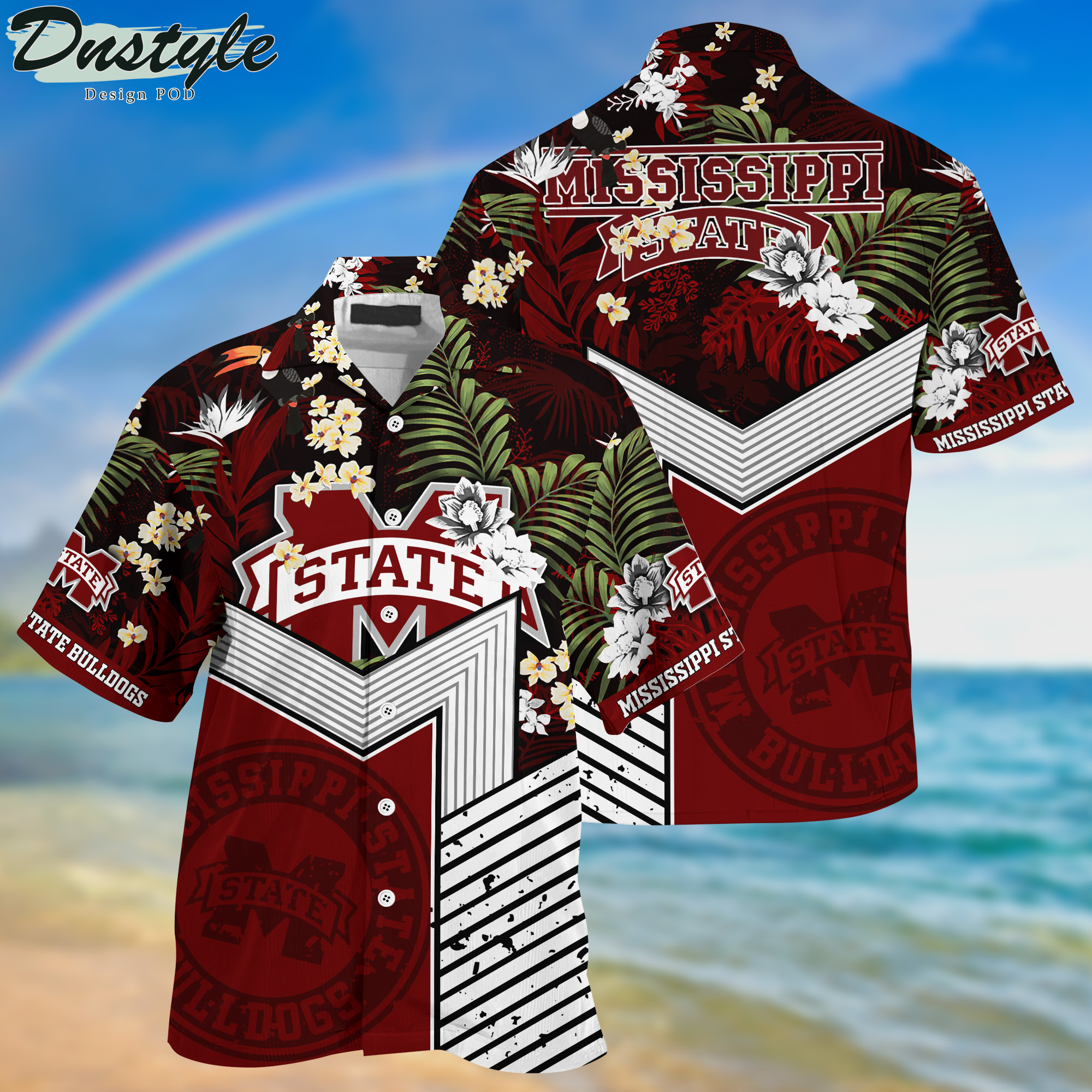 Mississippi State Bulldogs Tropical New Collection Hawaii Shirt And Shorts