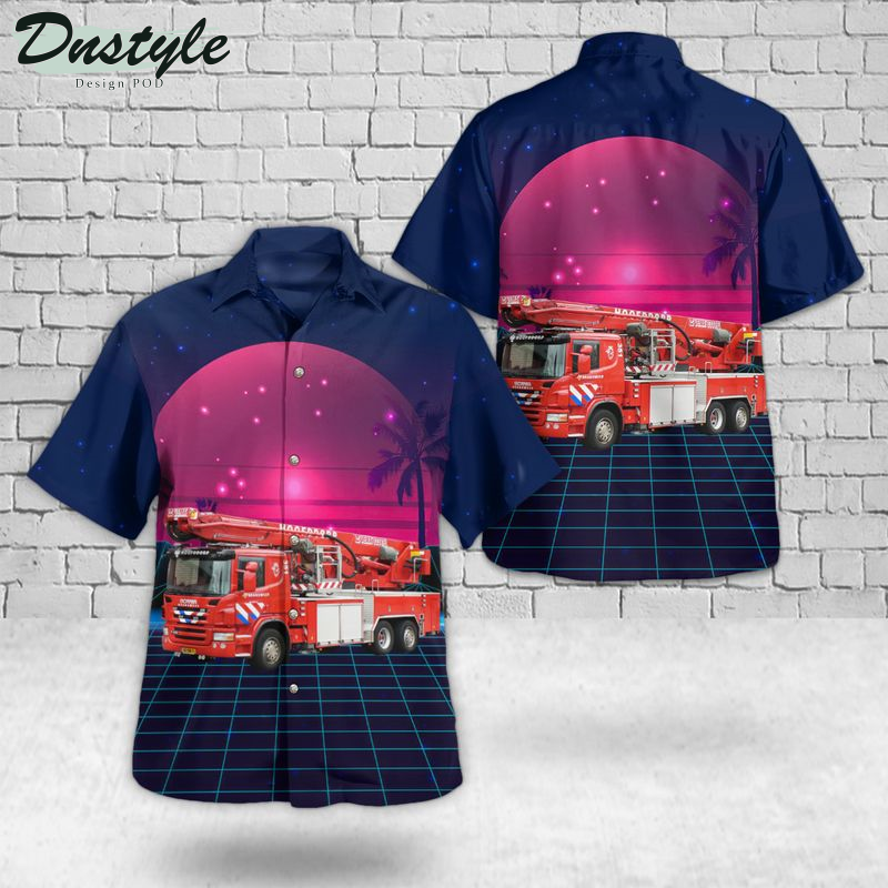Haarlem Netherlands Brandweer Kennemerland Hawaiian Shirt