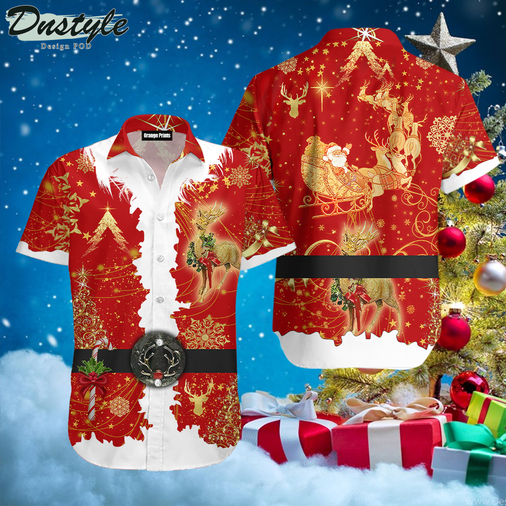 Santa Claus Costume Christmas Hawaiian Shirt