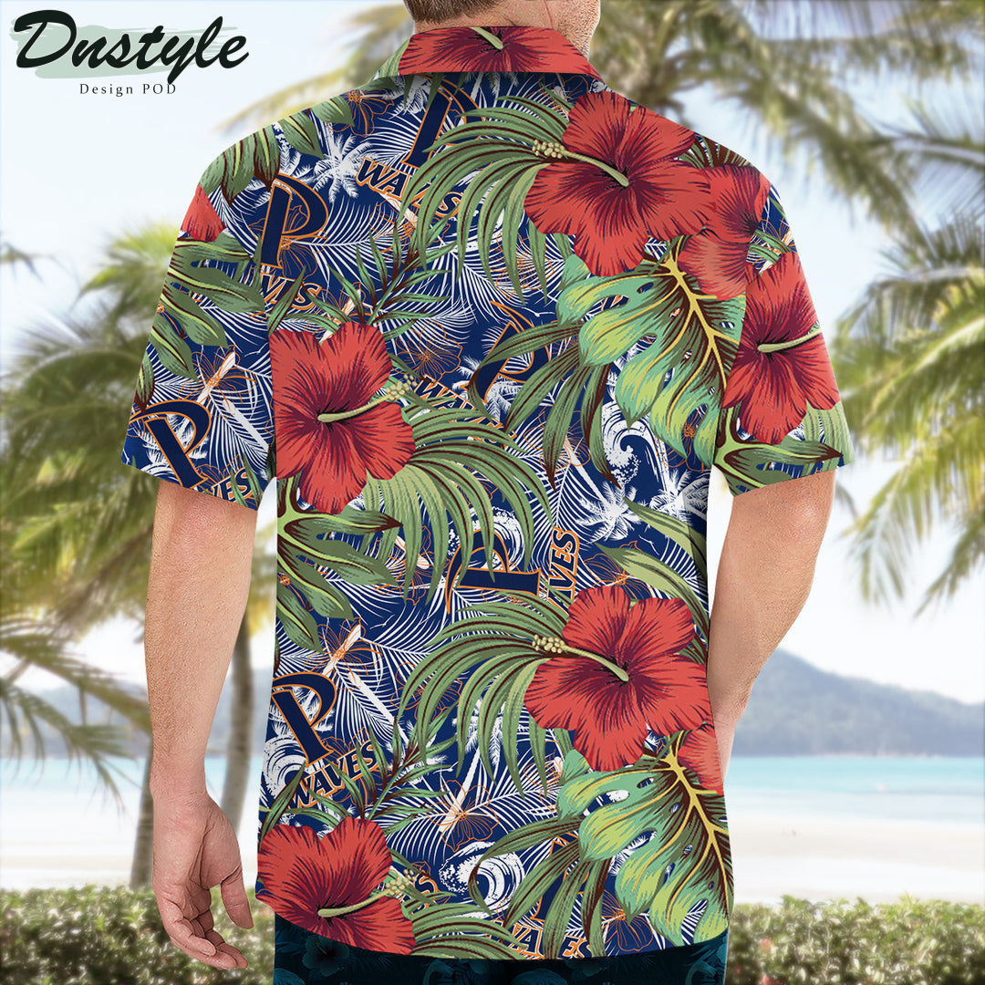 Pepperdine Waves Hibiscus Tropical Hawaii Shirt
