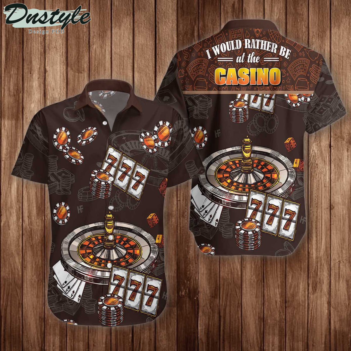 I Would Rather Be At The Casino Hawaiian Shirt
