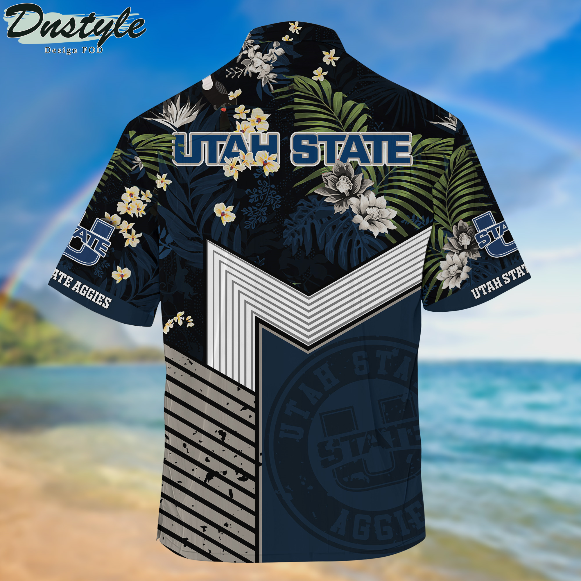 Utah State Aggies Hawaii Shirt And Shorts New Collection