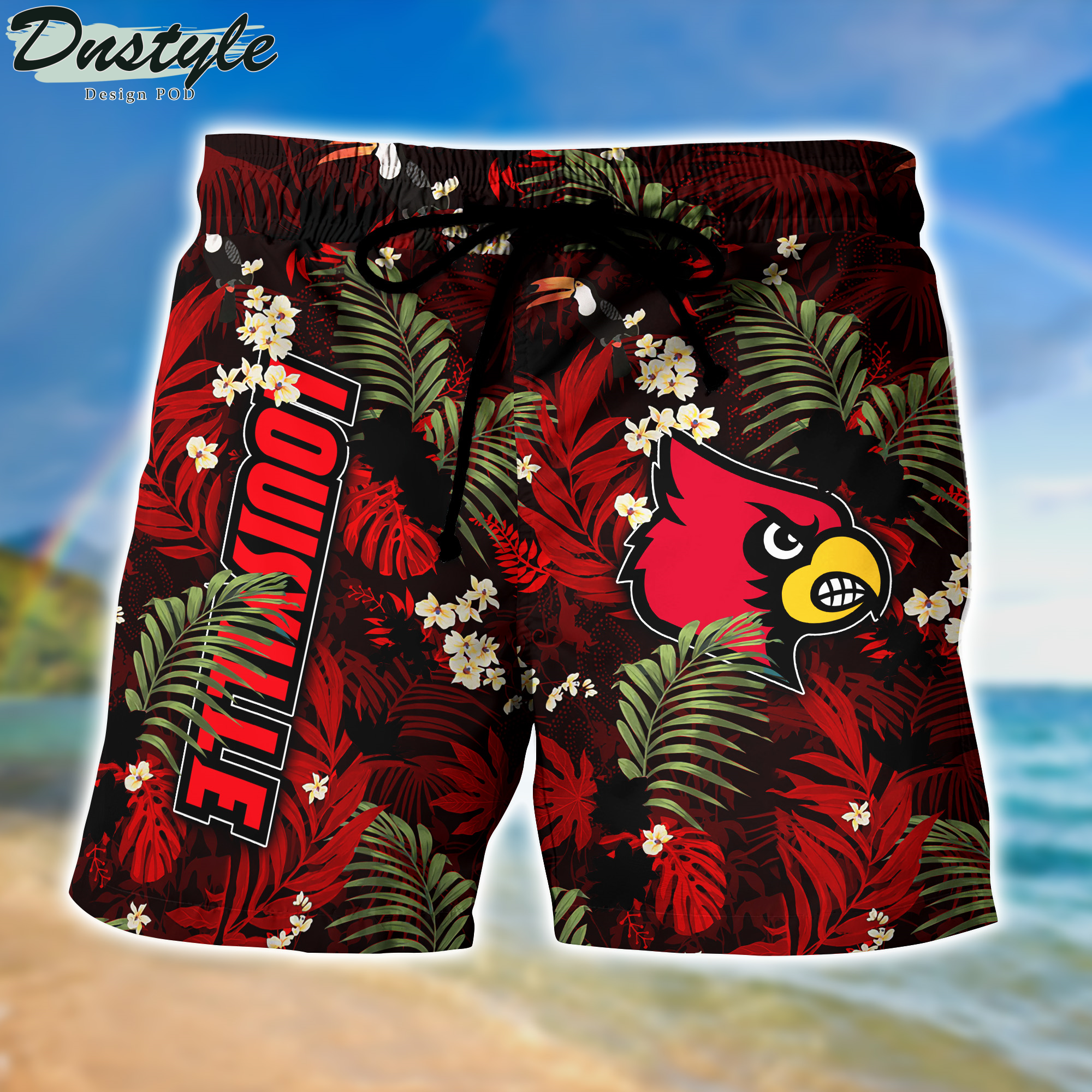 Louisville Cardinals Hawaii Shirt And Shorts New Collection