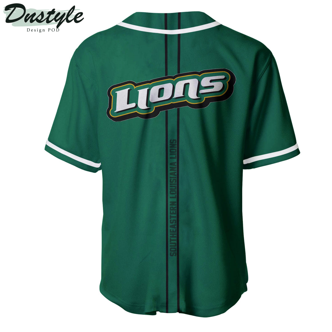 Southeastern Louisiana Lions Custom Name Baseball Jersey