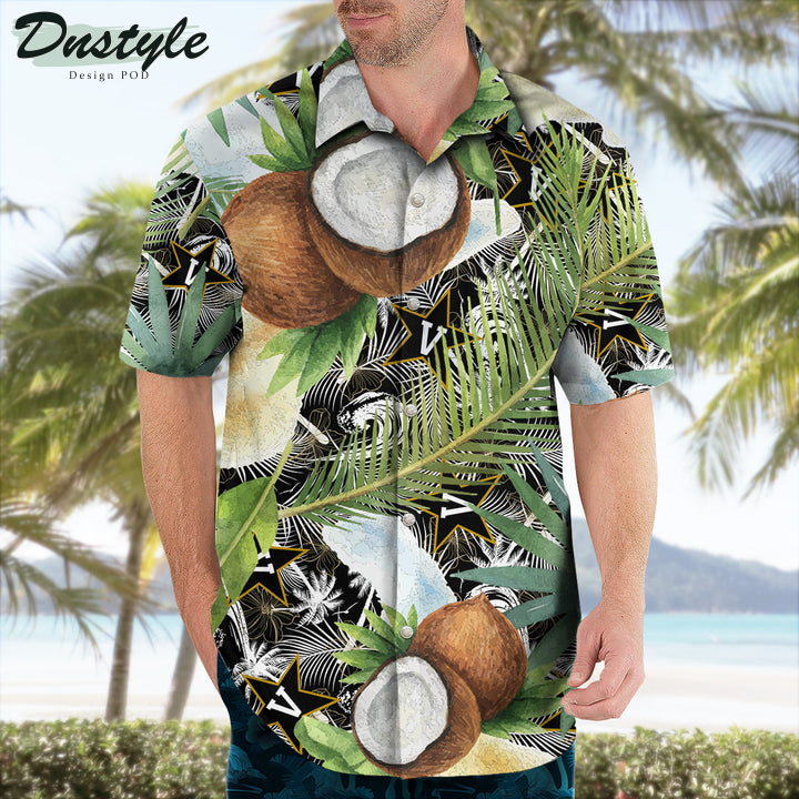 Vanderbilt Commodores Coconut Tropical Hawaiian Shirt