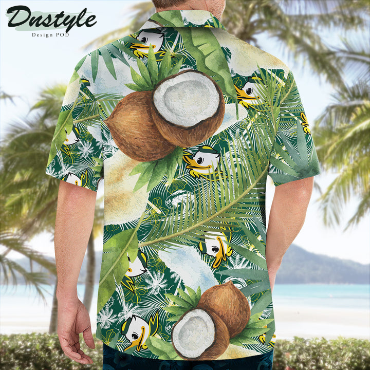 Oregon Ducks Coconut Tropical Hawaiian Shirt