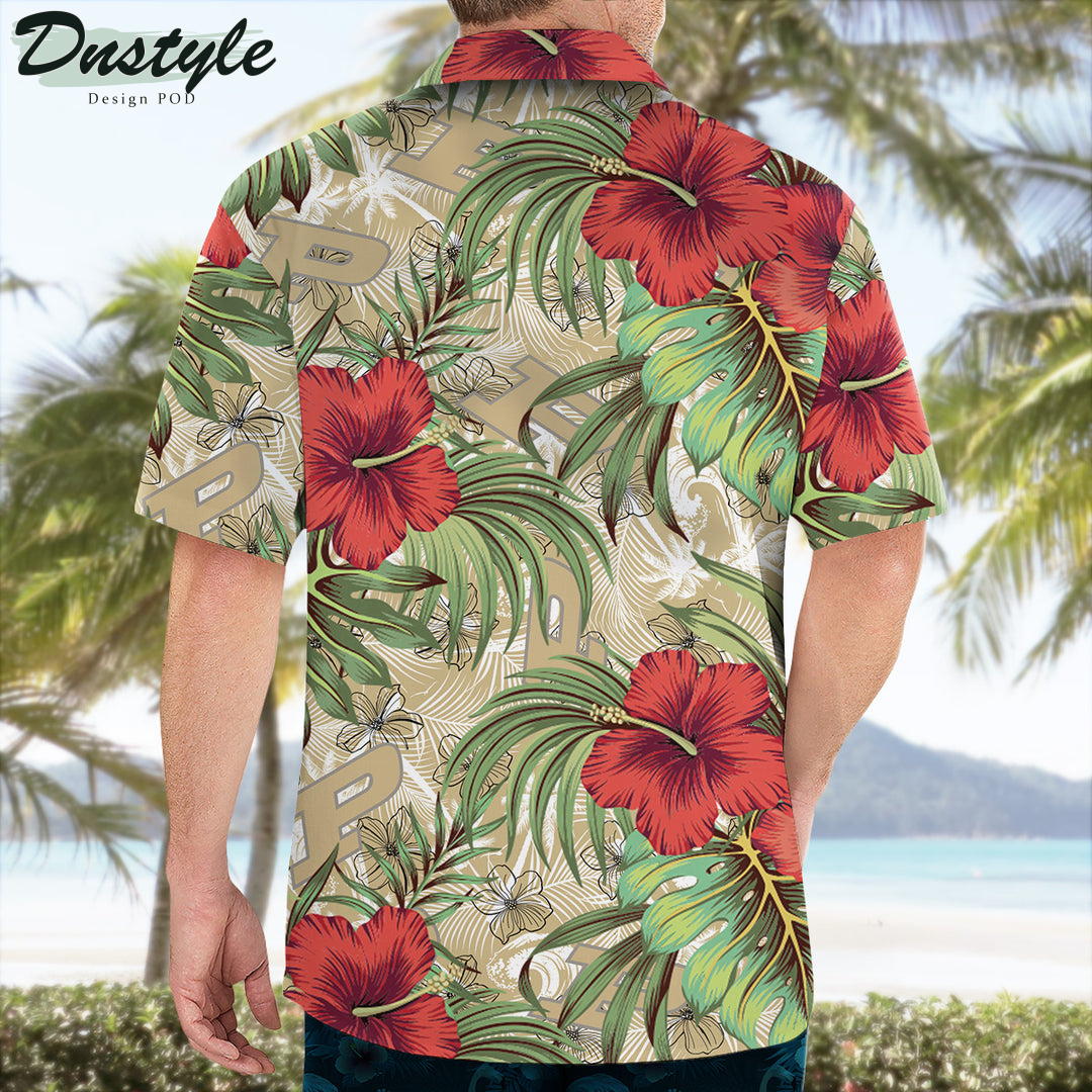 Purdue Boilermakers Hibiscus Tropical Hawaii Shirt
