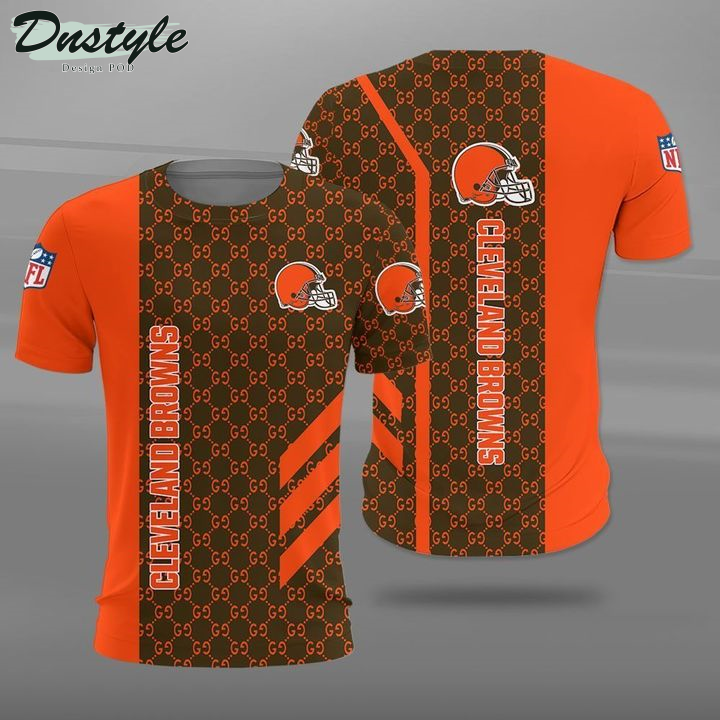 Cleveland Browns Gucci 3d Printed Hoodie Tshirt