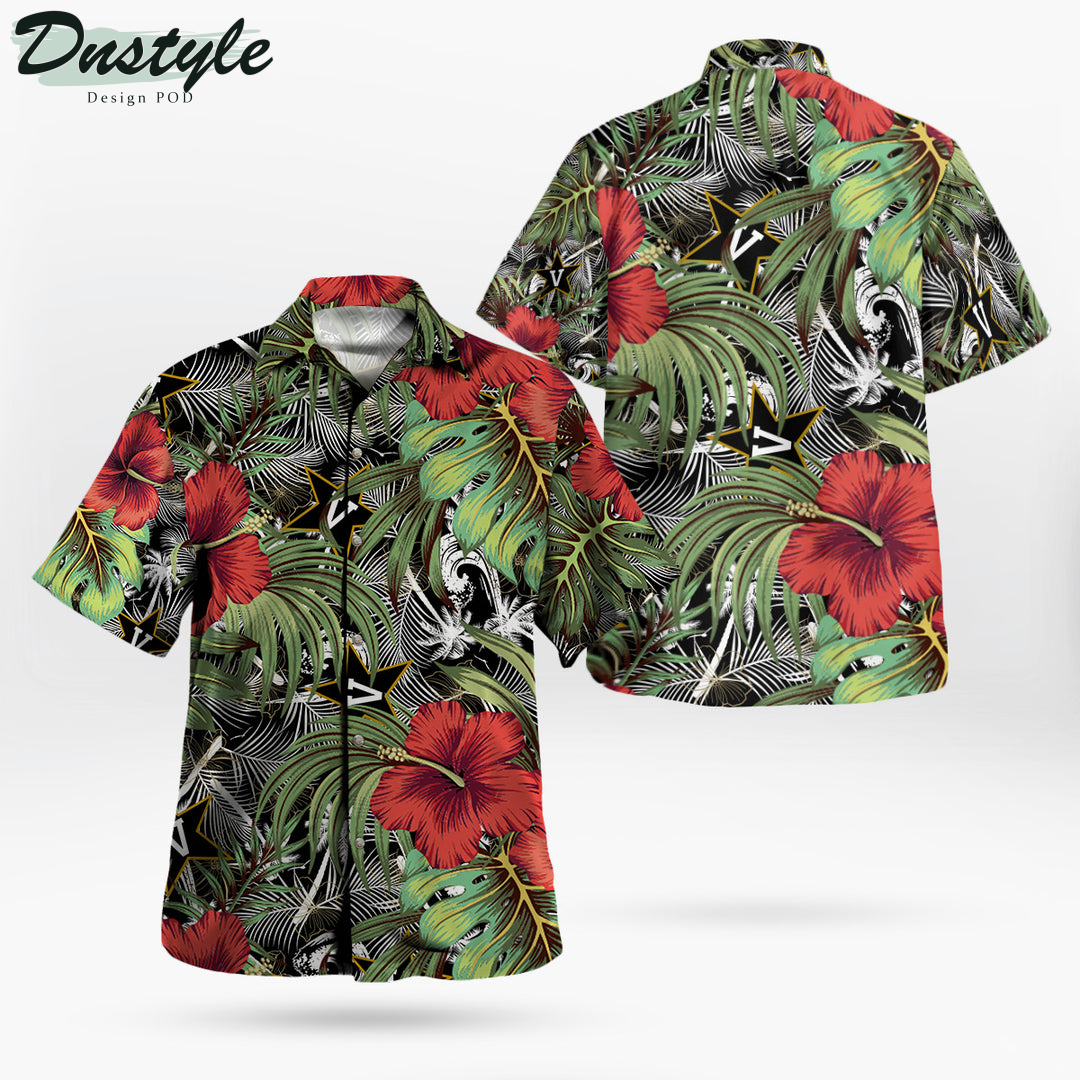 Vanderbilt Commodores Hibiscus Tropical Hawaii Shirt
