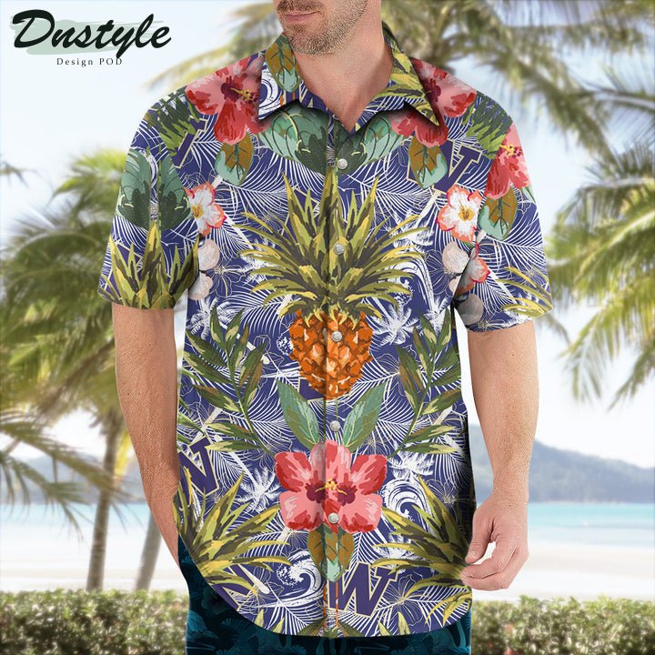 Washington Huskies Pineapple Tropical Hawaiian Shirt