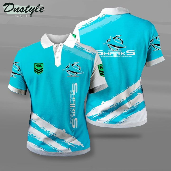 Cronulla Sharks 3d Polo Shirt