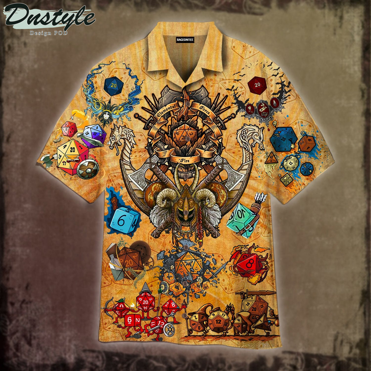 Take A Chance And Roll The Dice DnD Hawaiian Shirt