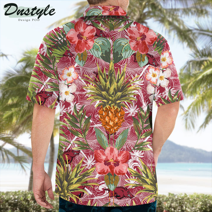 Arkansas Razorbacks Pineapple Tropical Hawaiian Shirt