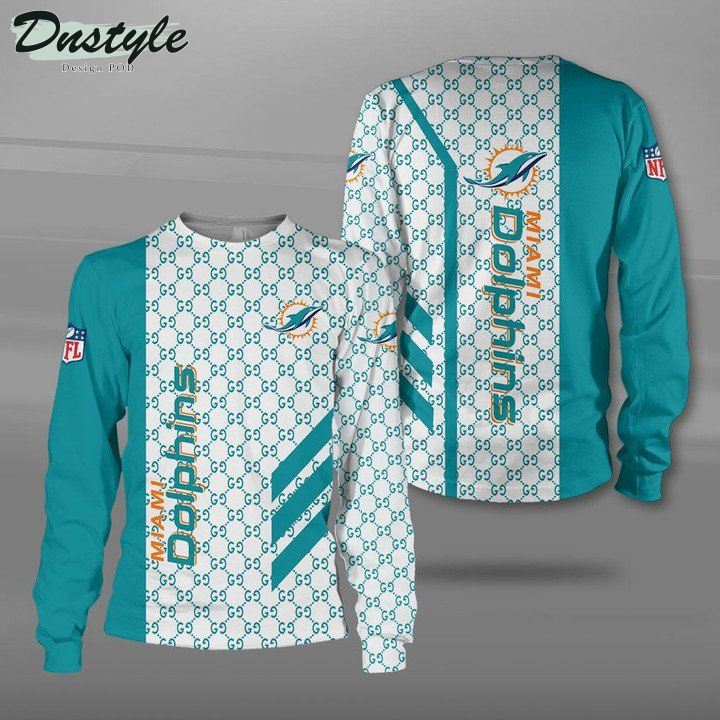 Miami Dolphins Gucci 3d Printed Hoodie Tshirt
