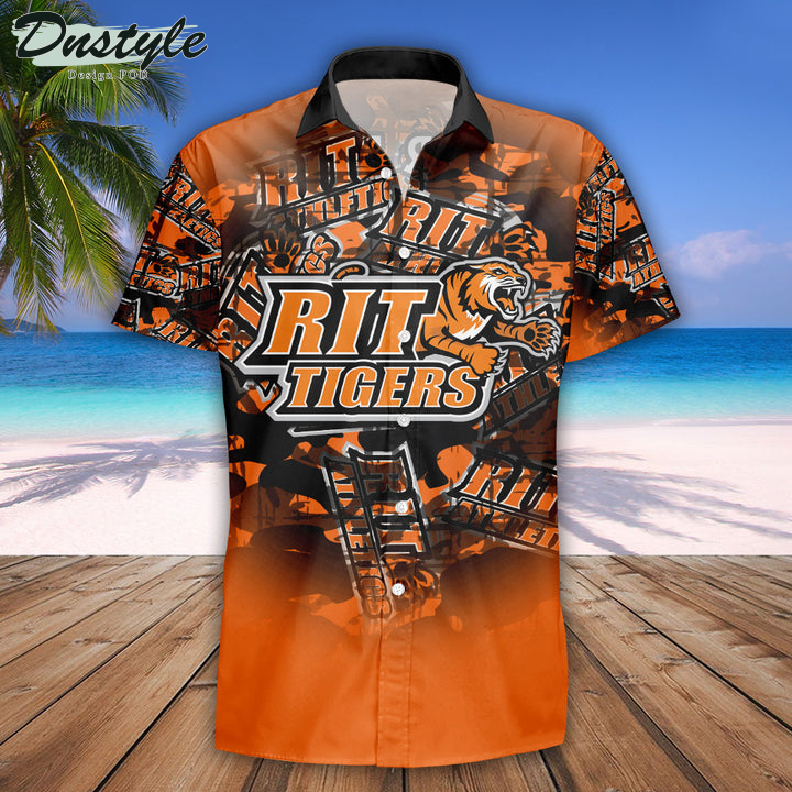 Personalized RIT Tigers Camouflage Vintage NCAA Hawaii Shirt