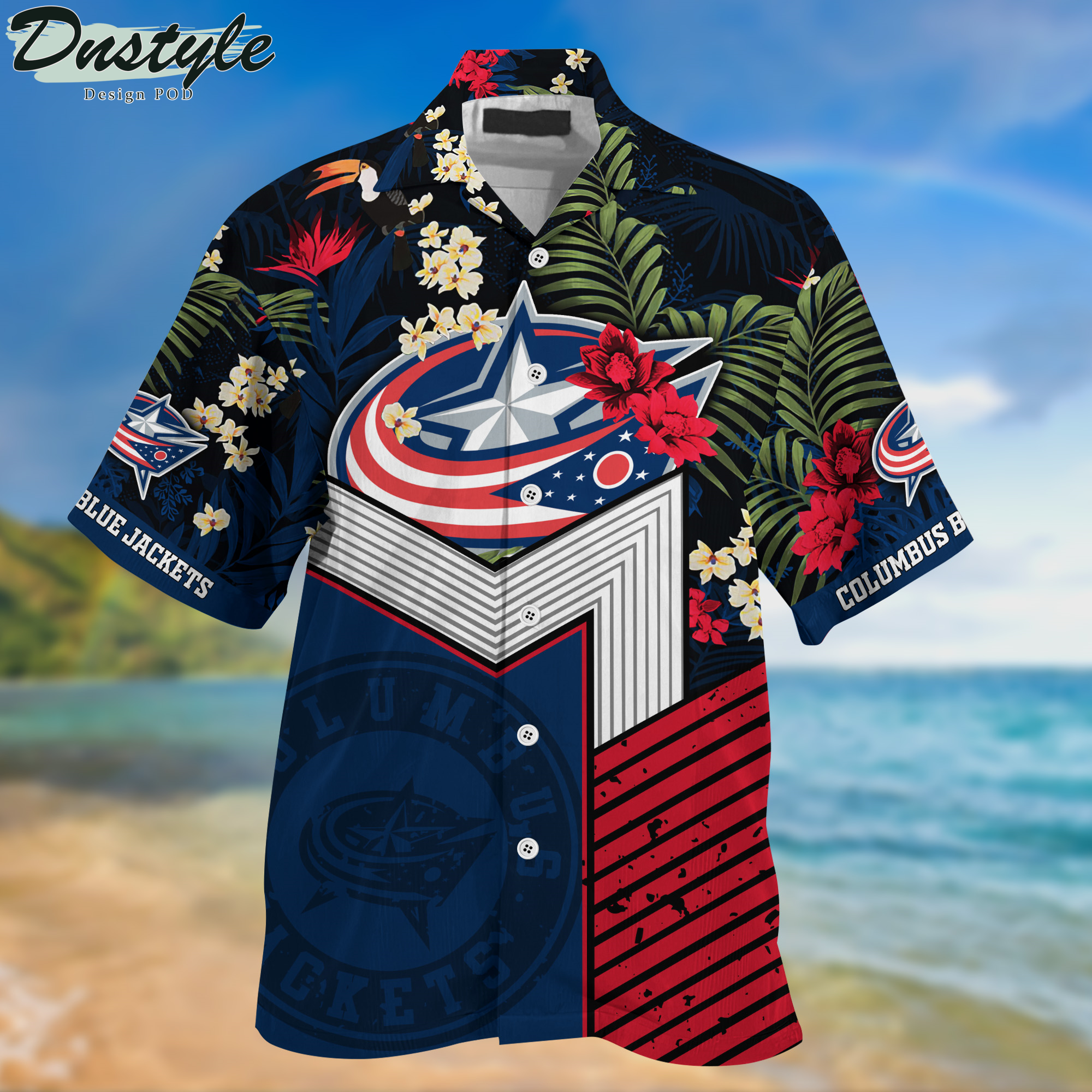 Columbus Blue Jackets Hawaii Shirt And Shorts New Collection
