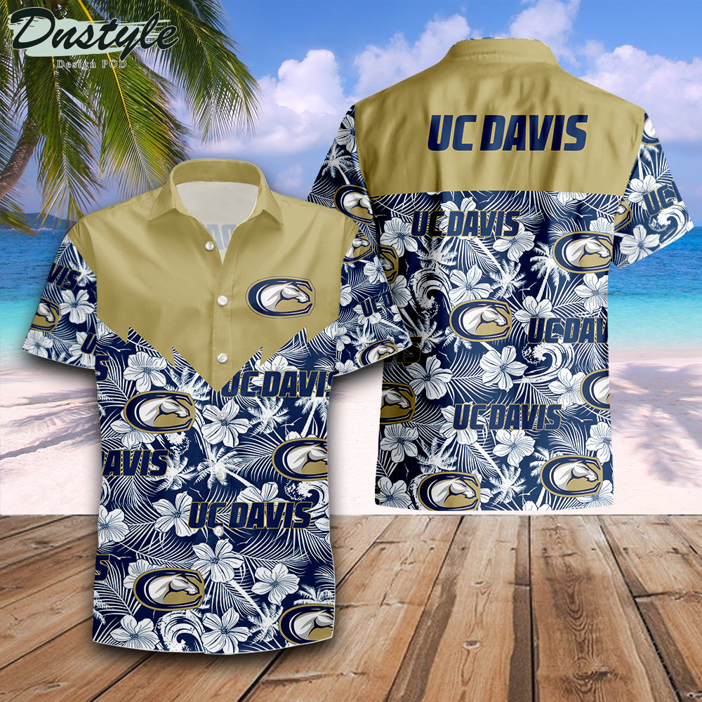 California Davis Aggies Tropical Seamless NCAA Hawaii Shirt
