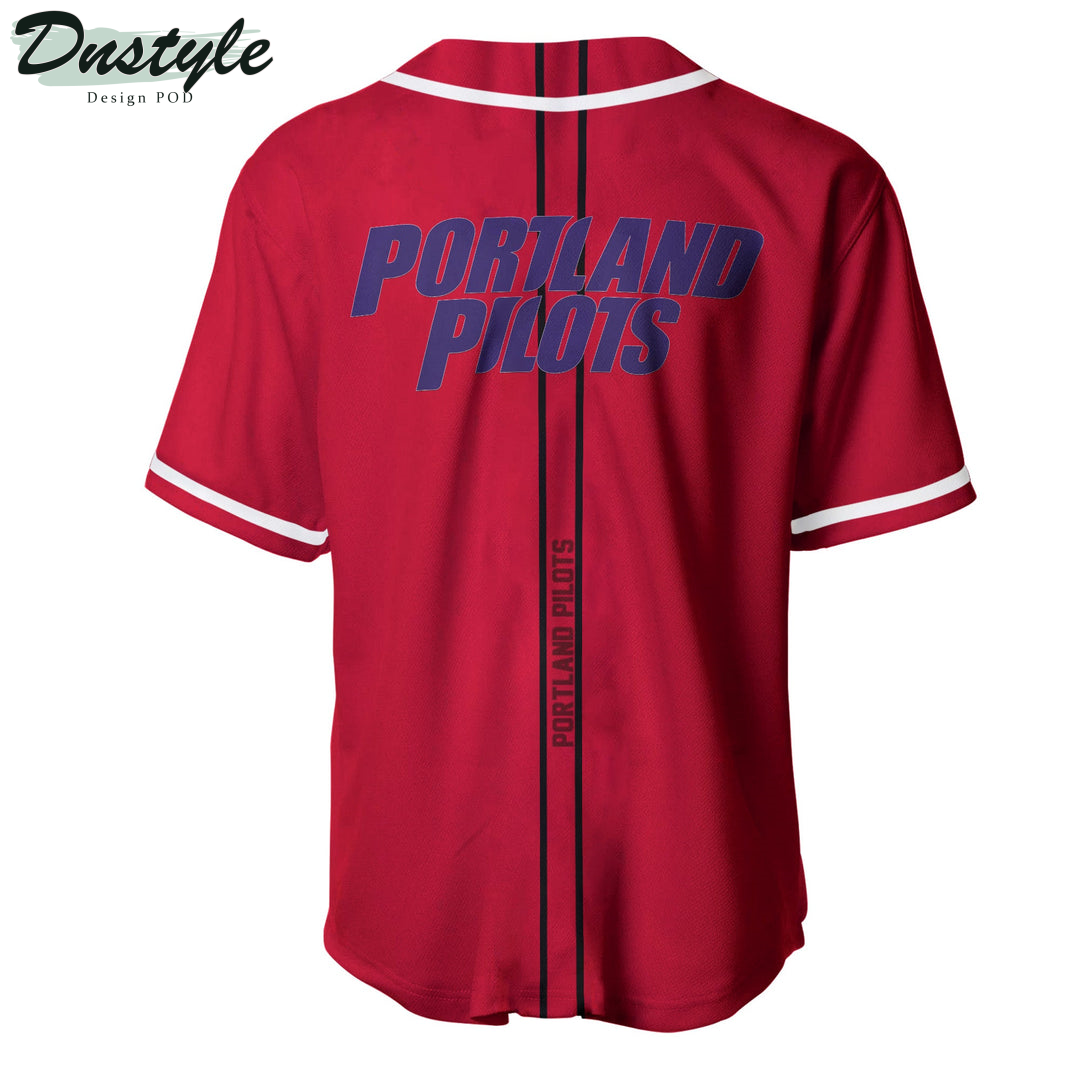 Portland Pilots Custom Name Baseball Jersey