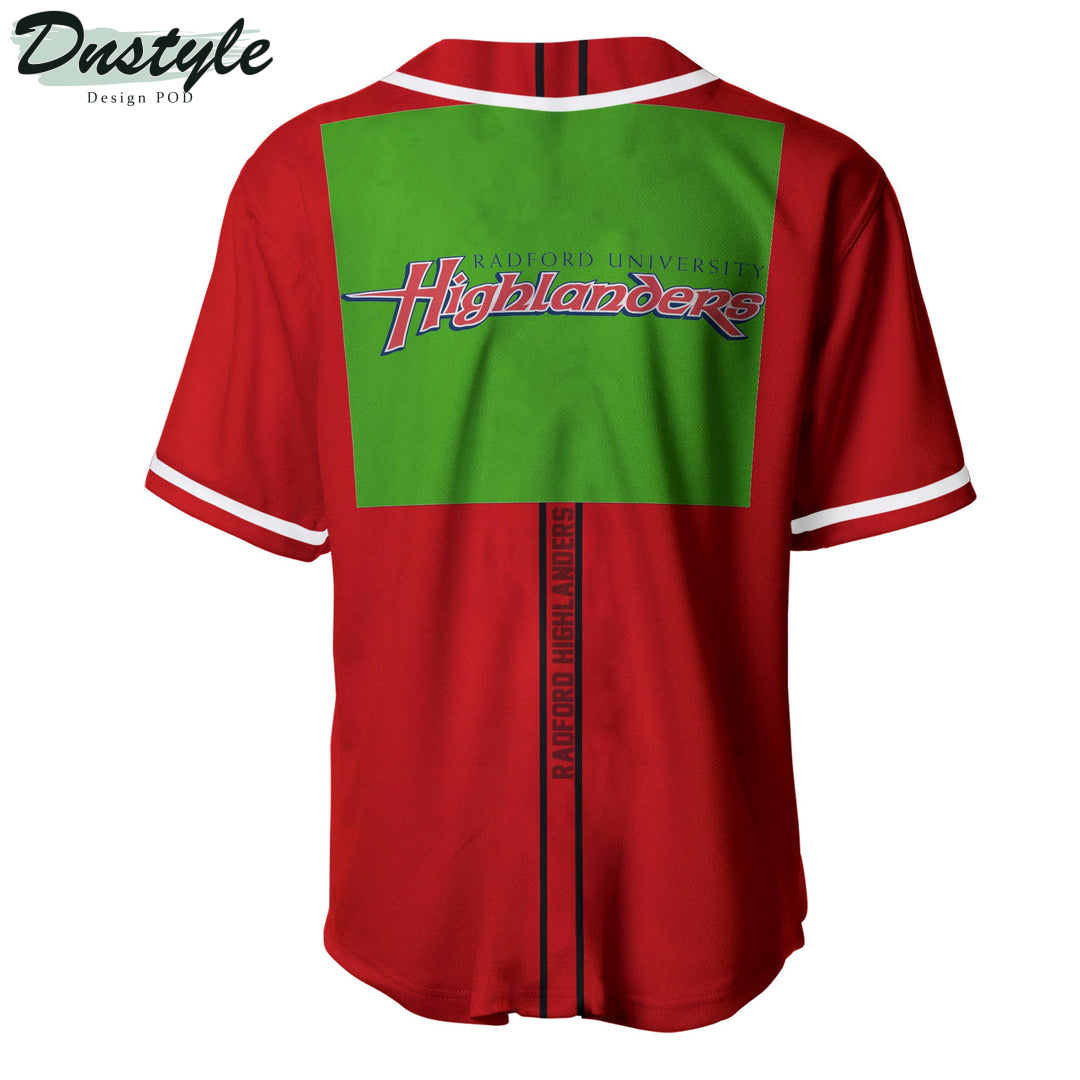 Radford Highlanders Custom Name Baseball Jersey