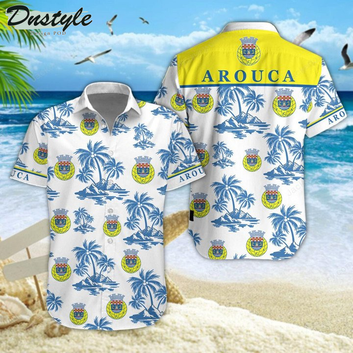 FC Arouca hawaiian shirt beach short