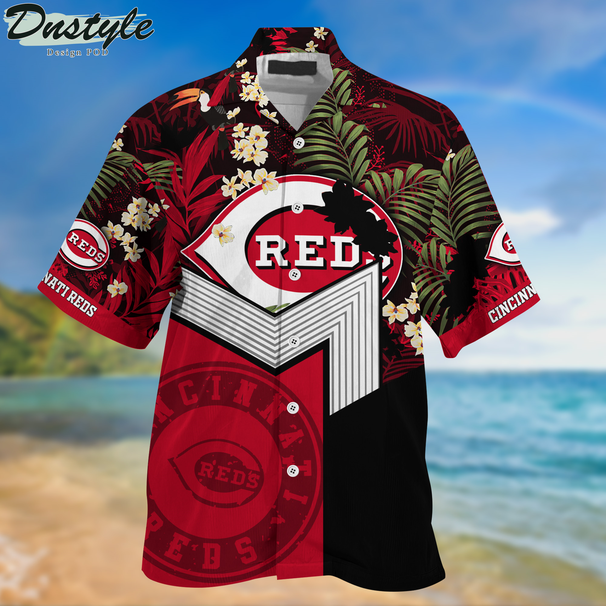 Cincinnati Reds Tropical New Collection Hawaii Shirt And Shorts