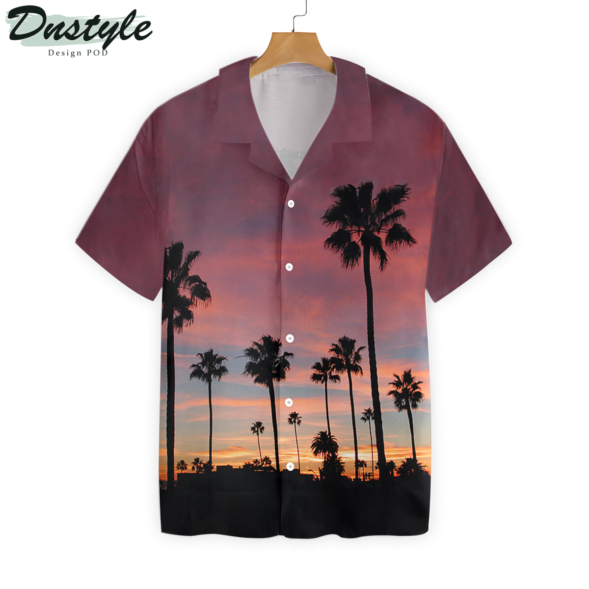Sunset Venice Beach Palm Tree Hawaiian Shirt
