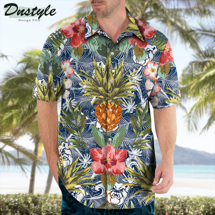 Butler Bulldogs Pineapple Tropical Hawaiian Shirt