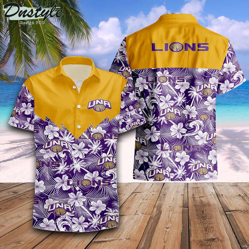 North Alabama Lions Tropical Seamless NCAA Hawaii Shirt