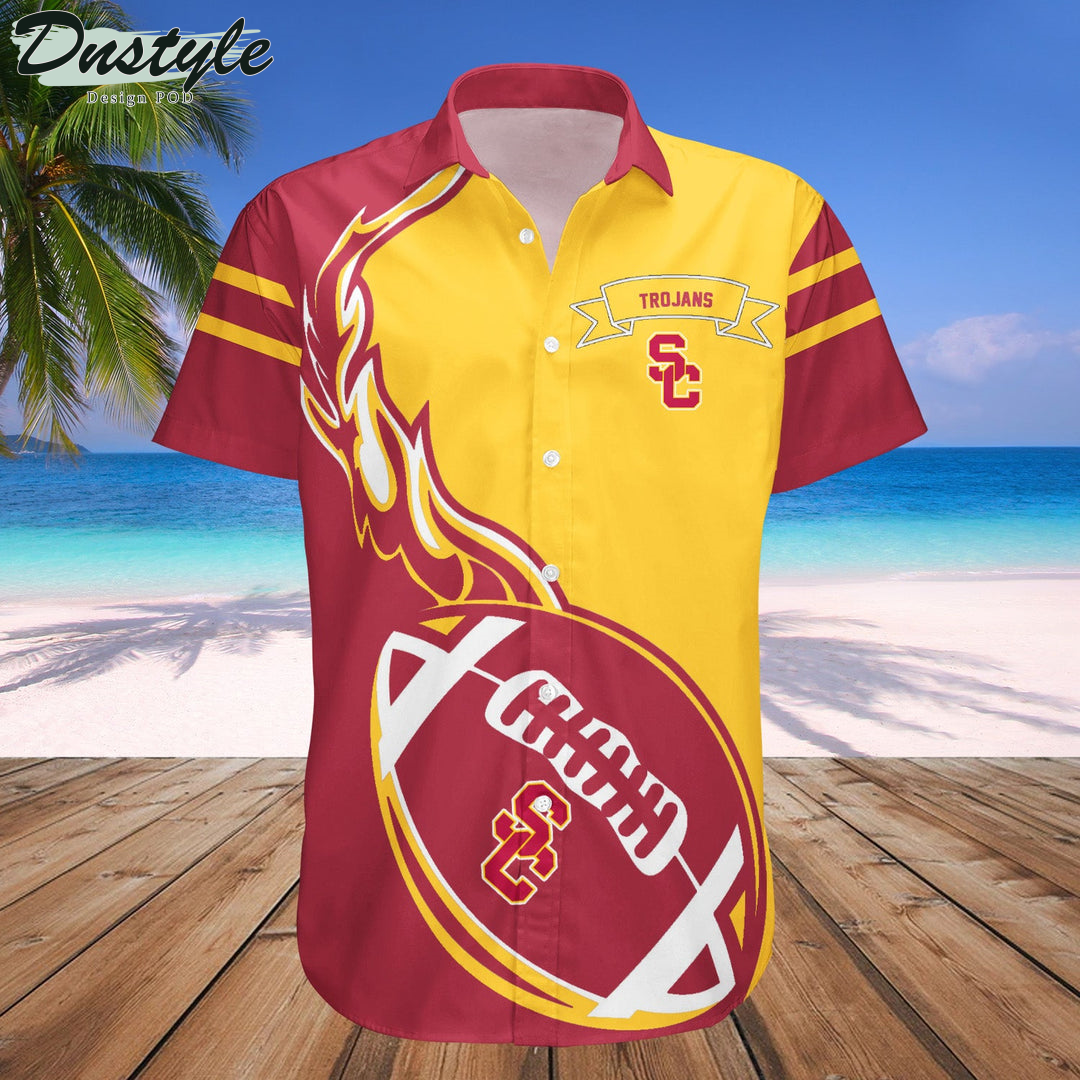NCAA USC Trojans Flame Ball Hawaii Shirt