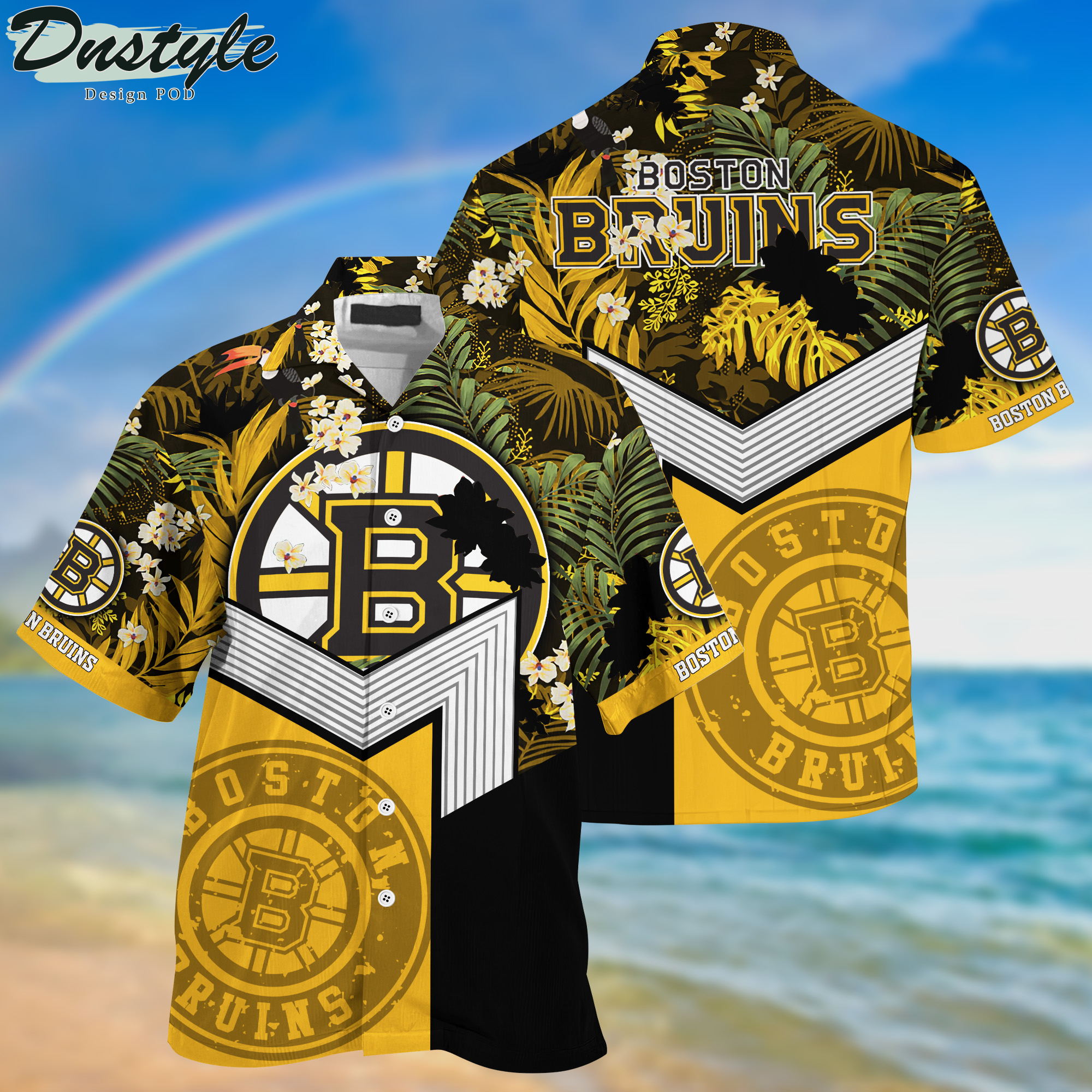 Boston Bruins Hawaii Shirt And Shorts New Collection