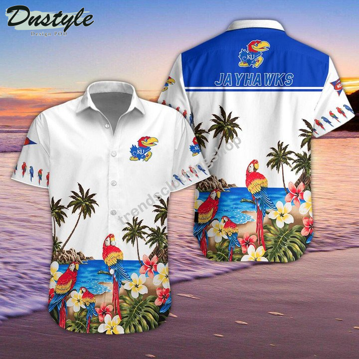 Kansas Jayhawks Tropical Hawaiian Shirt