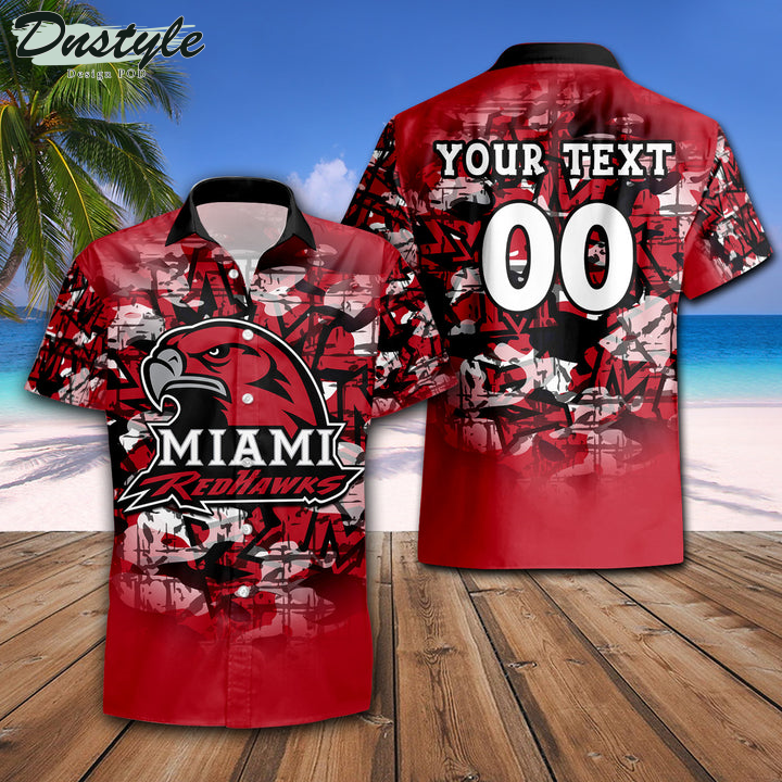 Personalized Miami RedHawks Camouflage Vintage NCAA Hawaii Shirt