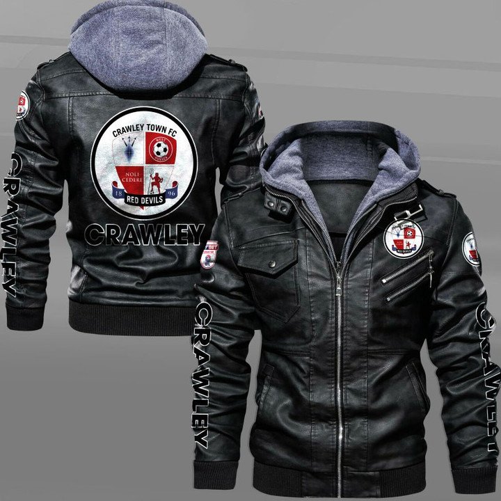 Crawley Town FC Red Devils Leather Jacket