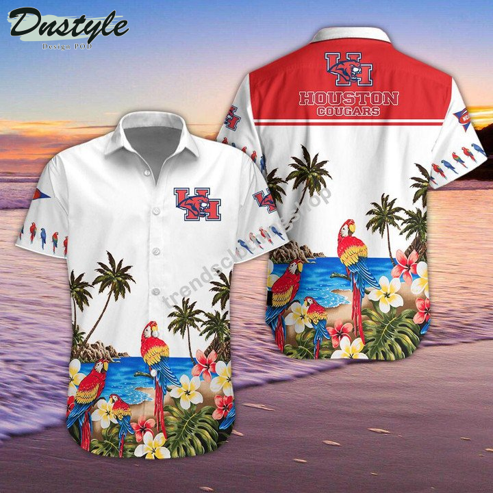 Houston Cougars Tropical Hawaiian Shirt