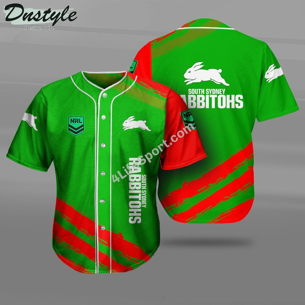 South Sydney Rabbitohs Baseball Jersey Shirt