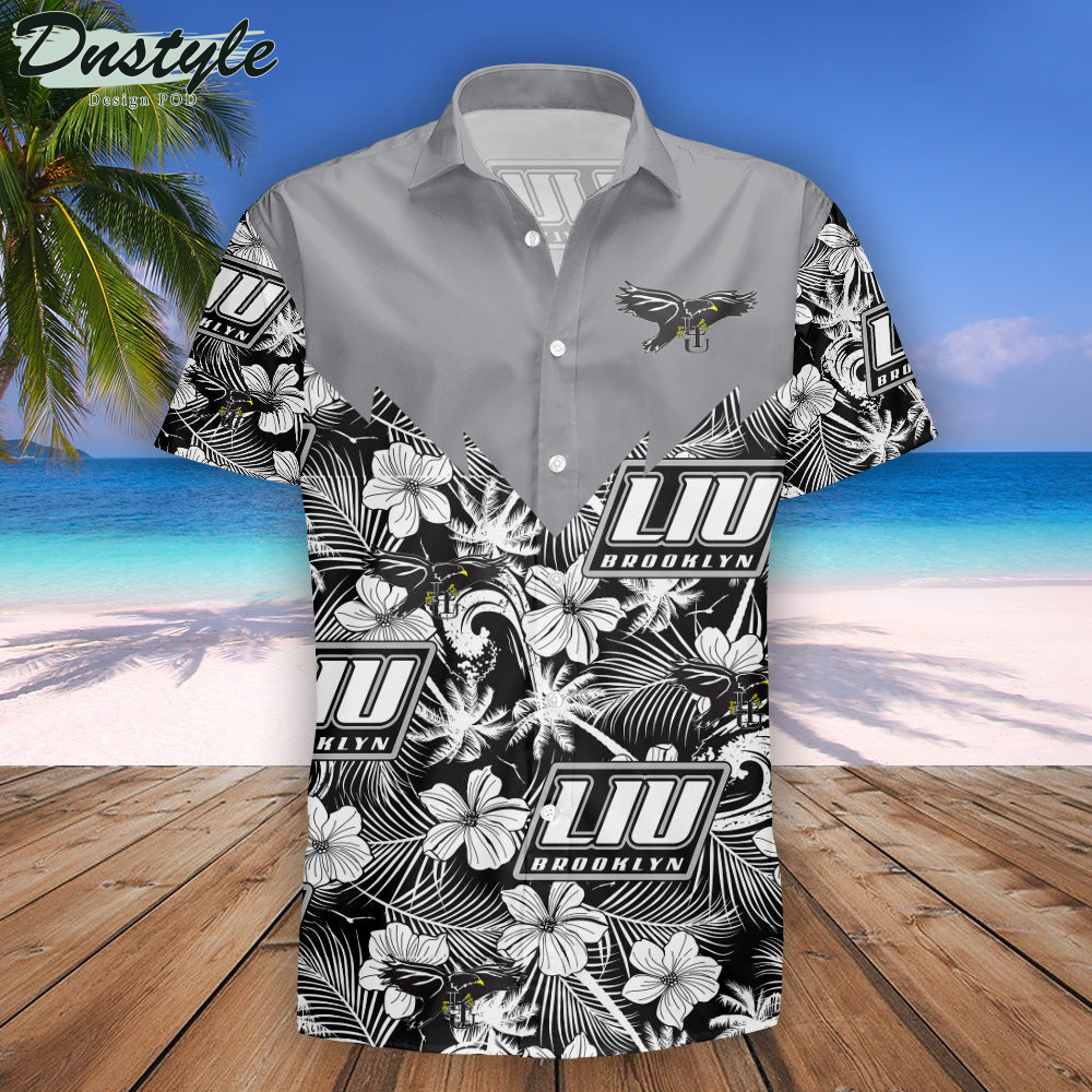 LIU Brooklyn Blackbirds Tropical Seamless NCAA Hawaii Shirt