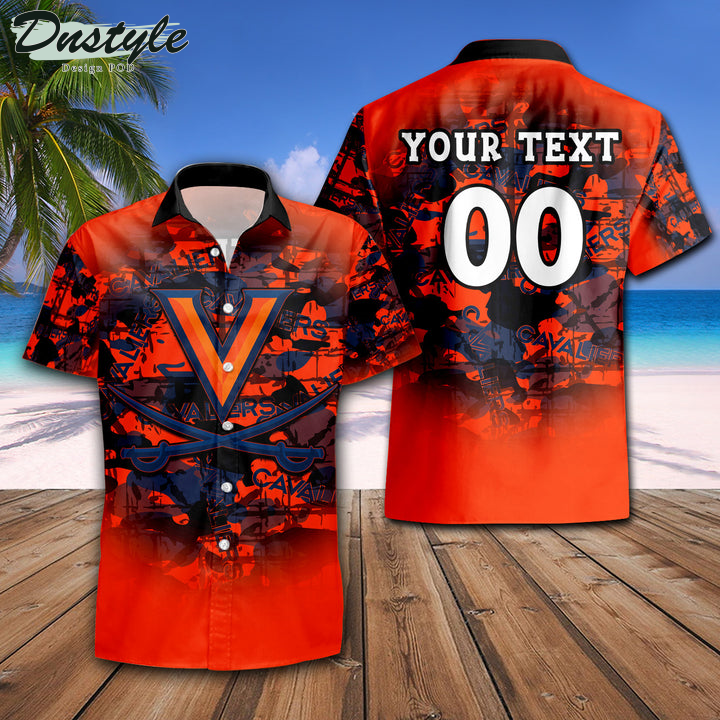 Personalized Virginia Cavaliers Camouflage Vintage NCAA Hawaii Shirt
