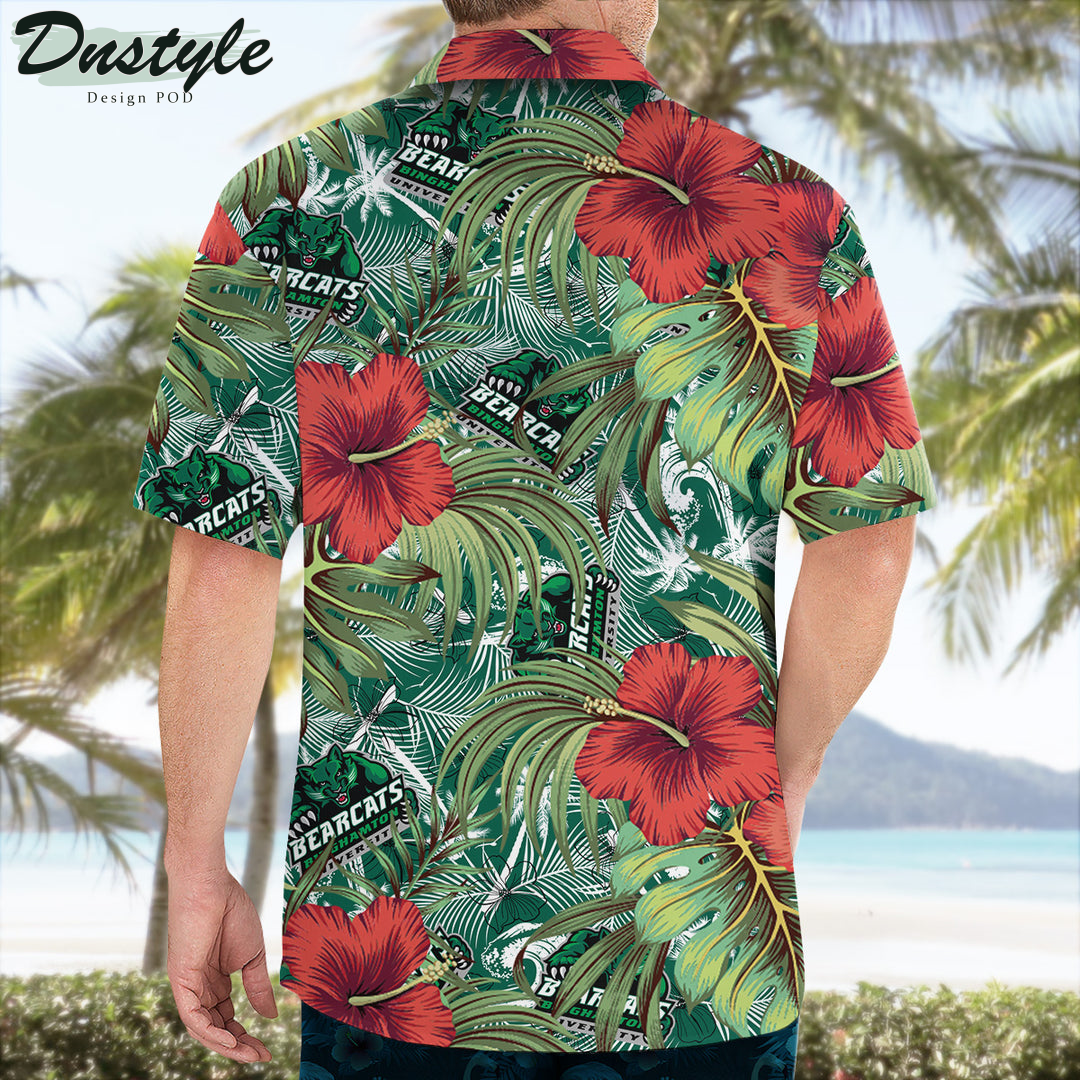 Binghamton Bearcats Hibiscus Tropical Hawaii Shirt