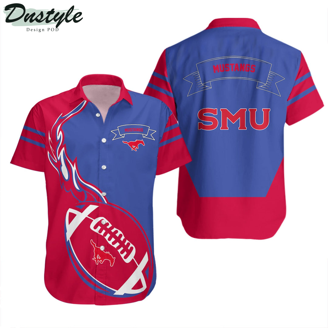 NCAA SMU Mustangs Flame Ball Hawaii Shirt