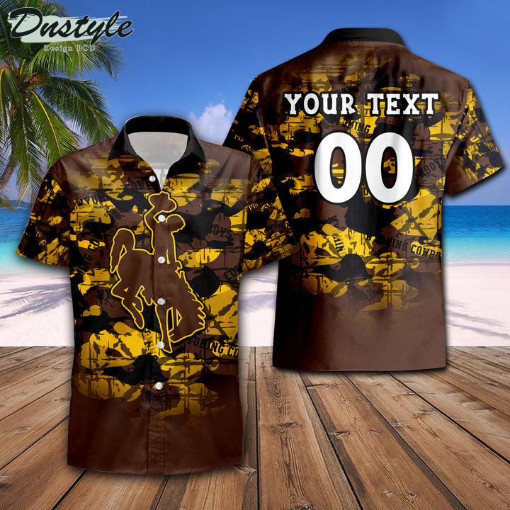 Personalized Wyoming Cowboys Camouflage Vintage NCAA Hawaii Shirt