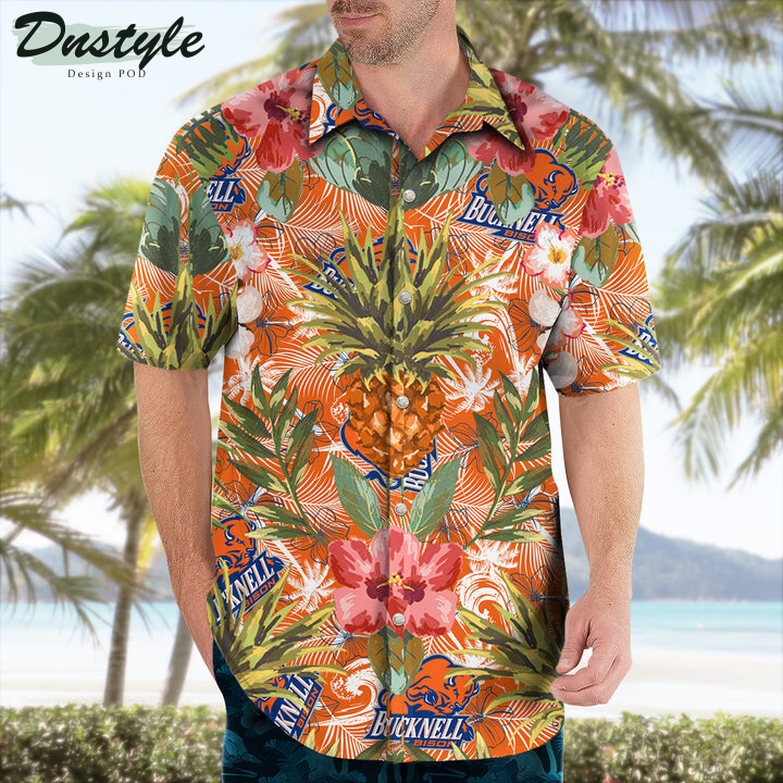 Bucknell Bison Pineapple Tropical Hawaiian Shirt