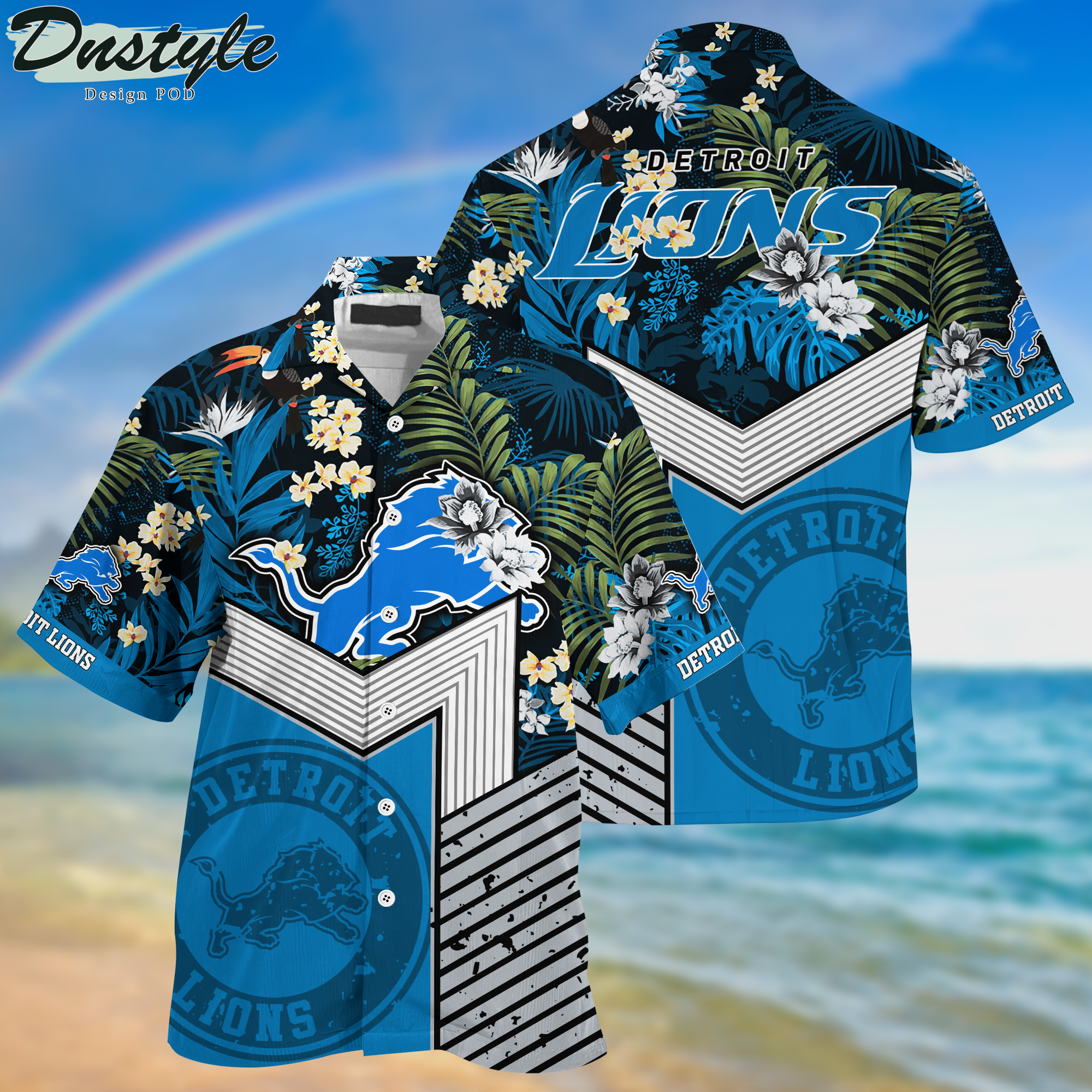 Detroit Lions Hawaii Shirt And Shorts New Collection