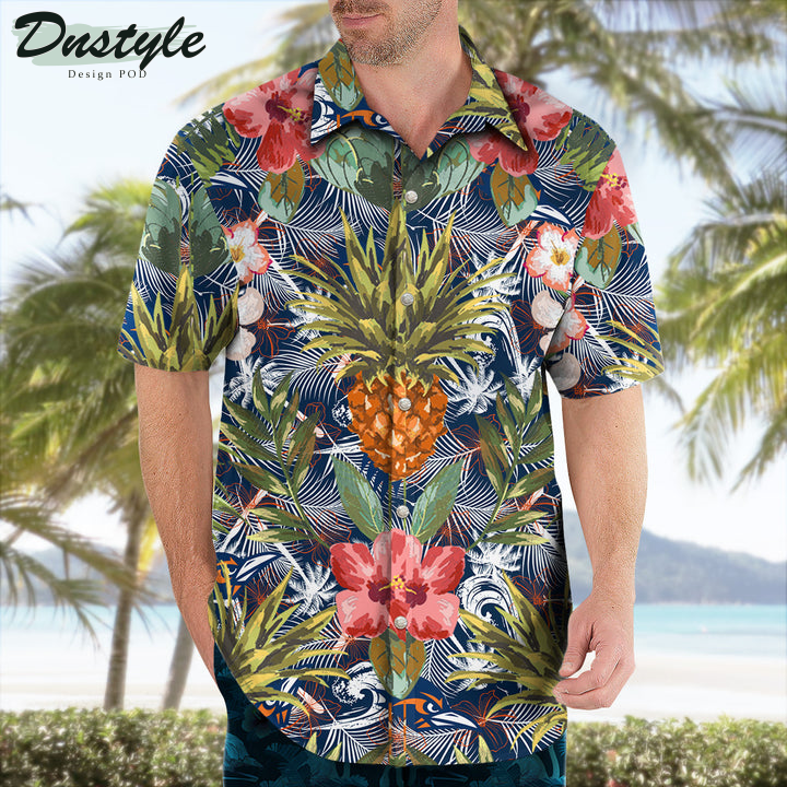 Utsa Roadrunners Pineapple Tropical Hawaiian Shirt