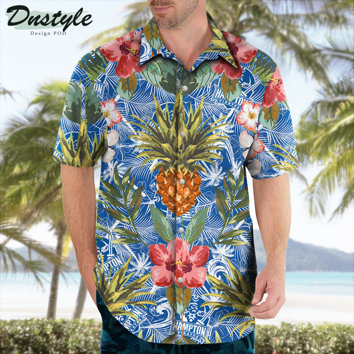 Hampton Pirates Pineapple Tropical Hawaiian Shirt